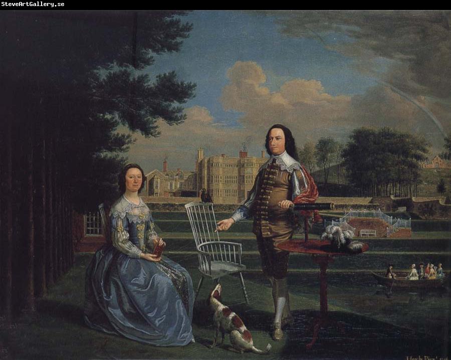 Edward Haytley Sir Roger and Lady Bradshaigh of Haigh Hall,Landscaskire